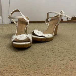 White Jack Rogers Wedges